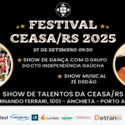 Card informativo sobre o festival da ceasa com imagem dos artistas e informa&ccedil;&otilde;es importantes sobre local e hor&aacute;rio